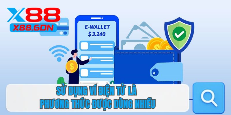 Sử dụng ví điện tử là phương thức được dùng nhiều